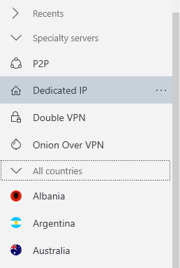 nordvpn speciality features in Australia